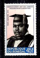 SÉNÉGAL Aer82** 45f Rose, Bleu Et Noir Précurseurs De La Négritude Marcus Garvey - Senegal (1960-...)