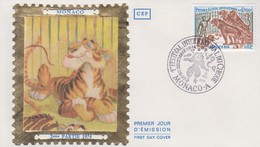 Enveloppe  FDC  1er Jour  MONACO  1er  FESTIVAL  INTERNATIONAL  Du  CIRQUE    1974 - Zirkus