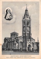 M09063 "SANTUARIO MONUMENTALE DI S. RITA DA CASCIA IN EREZIONE A TORINO"- CART. ILLUSTR. ORIG.  SPEDITA - Churches