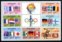 Montserrat, 1980, Olympic Summer Games Moscow, Sports, Flags, MNH, Michel Block 23 - Montserrat