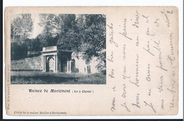 Morlanwelz   Ruines De Mariemont Fer à Cheval Photo Malvaux, Cliché Marlier  Envoyée De Morlanwelz En 1902 - Morlanwelz