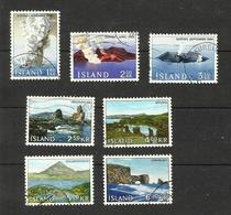 Islande N°347 à 349, 355 à 358 Cote 4.50 Euros - Used Stamps