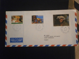 POLYNESIE POLYNESIA ENVELOPPE LETTRE LETTER COVER ENV PLI VAITAPE BORA BORA ILES SOUS LE VENT TIMBRE OCEANIE OCEANIA - Brieven En Documenten