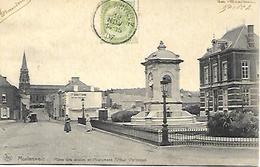 CPA / AK / PK   -  MORLANWELZ   Place Des écoles Et Monument  Arthur Warocqué - Morlanwelz