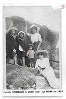 42  -  CARTE  PHOTO  - Famille  CARTERON  à  SAINT  JUST  SUR  LOIRE  En  1913 - Saint Just Saint Rambert