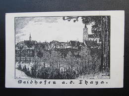 AK WAIDHOFEN A.d.thaya Künstlerkarte 1923   /// D*43113 - Waidhofen An Der Thaya