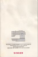 (AD382) Original Anleitung SINGER Nähmaschinen, 3-sprachig, Teil Nr. 137862-006 - Shop-Manuals
