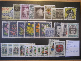 Österreich 1966- Ganzer Jahrgang 1966 Gebraucht, ANK 1231-1266, Mi.Nr. 1201-1230 - Annate Complete