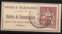 France   Téléphone Et Télégraphes  N° 26  Oblitéré Alger    B/TB      - Telegraaf-en Telefoonzegels