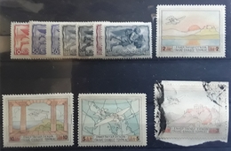 GRECE GREECE,  Airmail Poste Aérienne 1926 - 1942, 11  Timbres Neufs * / 1 Obl Dont Serie Hydravion 1/ 4 , Cote 45 Euros - Neufs