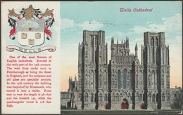 Wells Cathedral, Somerset, 1906 - Valentine's Postcard - Wells