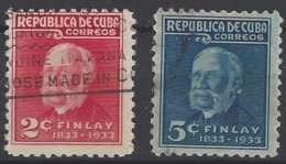 Cuba U  219/220 (o) Usado. 1934 - Oblitérés