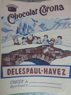 PROTEGE CAHIER ANCIEN CHOCOLAT CORONA DELESPAUL HAVEZ - Alimentare