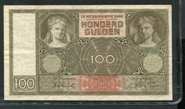 Netherlands  - 100 Gulden 1930 I 'Luitspelende Vrouw' / GM - See The 2 Scans For Condition.(Originalscan ) - [1] …-1815 : Ante Regno