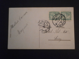 EGYPTE EGYPT TIMBRE STAMP ENVELOPPE LETTRE LETTER COVER PLI CARTE POSTALE CP CAIRO LE CAIRE SUEZ  PYRAMIDE PYRAMID - 1915-1921 British Protectorate