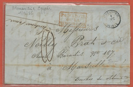 ALEXANDRIE LETTRE DE 1855 POUR MARSEILLE - Storia Postale