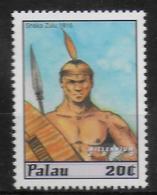 PALAU  N° 1414 * *  Millennium Shaka Zoulou Indiens - Indiens D'Amérique