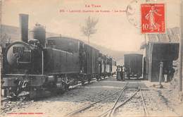 81 LACAZE - (Canton De Vabre)- La Gare- Locomotive à Vapeur CFDT N°14 - Altri & Non Classificati