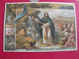 Image Chromo Extrait De Viande Liebig. S 160. Moise Bible. 1883. - Liebig