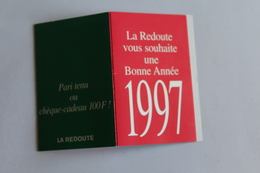 Delcampe - Calendrier Petit Format  1996  Offert Par  LA REDOUTE  4 VOLETS - Petit Format : 1991-00