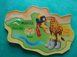 Magnet Savane Brossard Mongolie Mongolia Monts Altaï Désert De Gobi Yourte Girafe Giraffe Jirafa Giraffa Zyrafa - Tourism