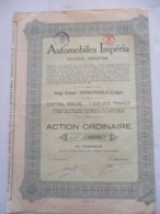 Automobiles Imperia - Nessonvaux - Action Ordinaire - Automobilismo