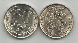 Chile 50 Centavos 1975. High Grade - Chile