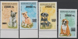 Guinée Guinea 2008 Mi. 6335-38 Surchargé Overprint Chiens Dogs Hunde Animals Faune Fauna - Honden