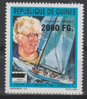 Guinée Guinea 2009 Mi. 6720 Surchargé Overprint Voile Sailing Segeln Bill Koch Skipper Sport Boot Boat Bateau - Segeln