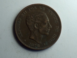 Espagne Diez Centimos 1878 OM SUP - Münzen Der Provinzen