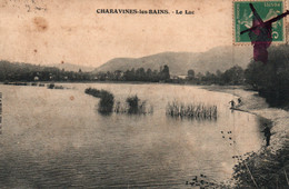 Charavines Les Bains Le Lac, Pêcheur à La Ligne - Edition G.D. Voiron - Charavines