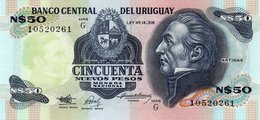 URUGUAY 50 PESOS  1989 P-61Ab  UNC - Uruguay