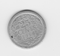 25 Cents Pays Bas 1914  TTB - 25 Cent