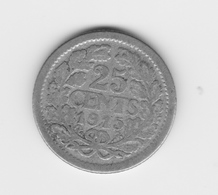 25 Cents Pays Bas 1915  TTB - 25 Cent