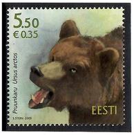 Estonia 2009 . Brown Bear.  1v.  Michel # 643 - Estland