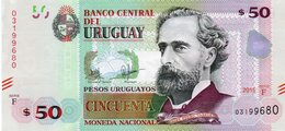 URUGUAY 50 PESOS 2015 P-94a   AUNC - Uruguay