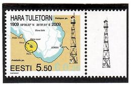 Estonia 2009 . Hara Lighthouse. 1v: 5.50.  Michel # 645 - Estonia