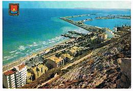 ALICANTE      VISTA  DE LA PLAYA  Y  EL PUERTO          TBE  ES380 - Alicante