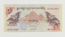 Banknote Bhutan 5 Ngultrum 2013 UNC - Bhutan