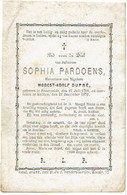 BASSEVELDE / KALKEN - Sophia PARDOENS - (huisvr. Modest DUPRE) -geboren 1791 En Overleden 1872 - Devotion Images