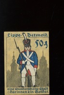 Notgeld.   Stadt Lippe - Detmold. 50 Pfg   Soldat    SUPERBE Aucun Pli - Zonder Classificatie