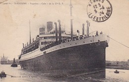 AK Paquebot Cuba De La Cie. G.T. - St-Nazaire - 1924 (48381) - Steamers