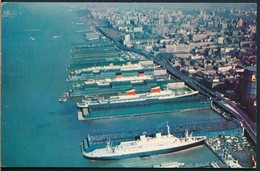 °°° 19732 - USA - NY - NEW YORK - HUDSON RIVER PIERS - 1964 With Stamps °°° - Hudson River