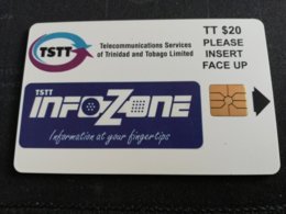 TRINIDAD & TOBAGO  $ 20,-  CHIPCARD !! INFOZONE  Fine Used Card  ** 681** - Trinité & Tobago