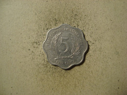 MONNAIE CARAIBES ORIENTALES 5 CENTS 1984 - Caraïbes Orientales (Etats Des)