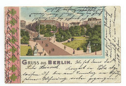 Gruss Aus Berlin Belle Alliance Platz 1900 Litho Postkarte Ansichtskarte - Kreuzberg