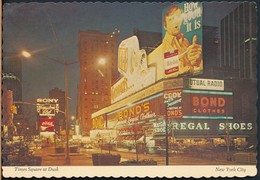 °°° 19734 - USA - NY - NEW YORK - TIMES SQUARE AT DUSK - 1976 With Stamps °°° - Time Square