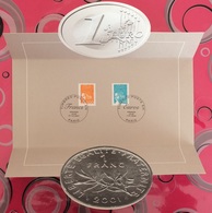 EURO01 Bloc Souvenir "Passage à L'Euro" Neuf  Avec Marianne Luquet 1F (3089) Et 1€ (3455) - Other