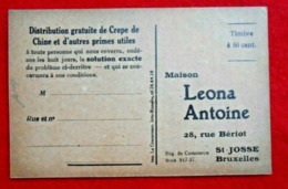 CPA Publicité/ Maison Léona Antoine / St Josse Bruxelles - Pubblicitari