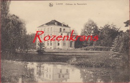 Lier Chateau De Ravenstein Kasteel Hof Van Ravenstein ZELDZAAM 1925 Menu Achterzijde (In Zeer Goede Staat) - Lier